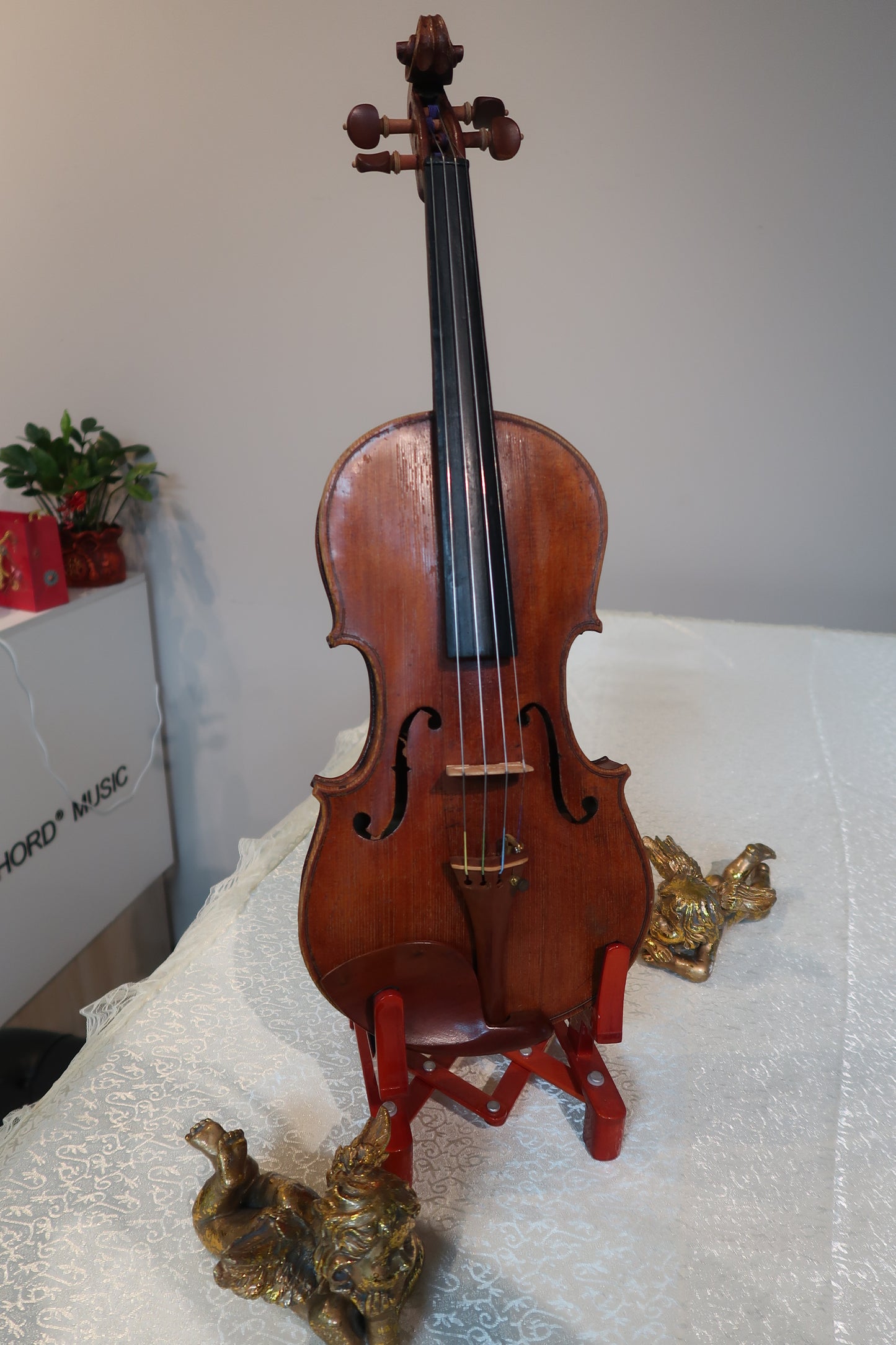 Antique German Workshop Violin – Exceptional Tone & Premium Wood (No Label, Hopf Stamp)