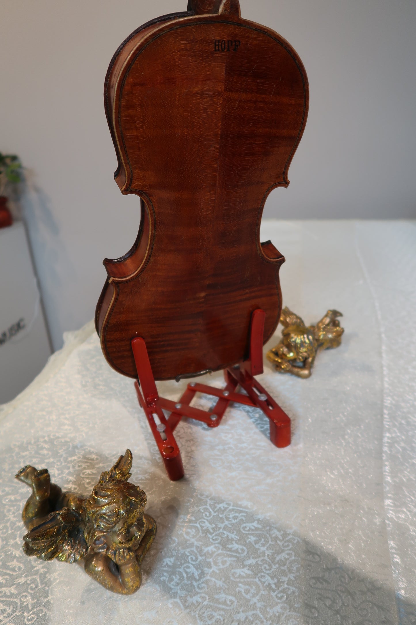 Antique German Workshop Violin – Exceptional Tone & Premium Wood (No Label, Hopf Stamp)